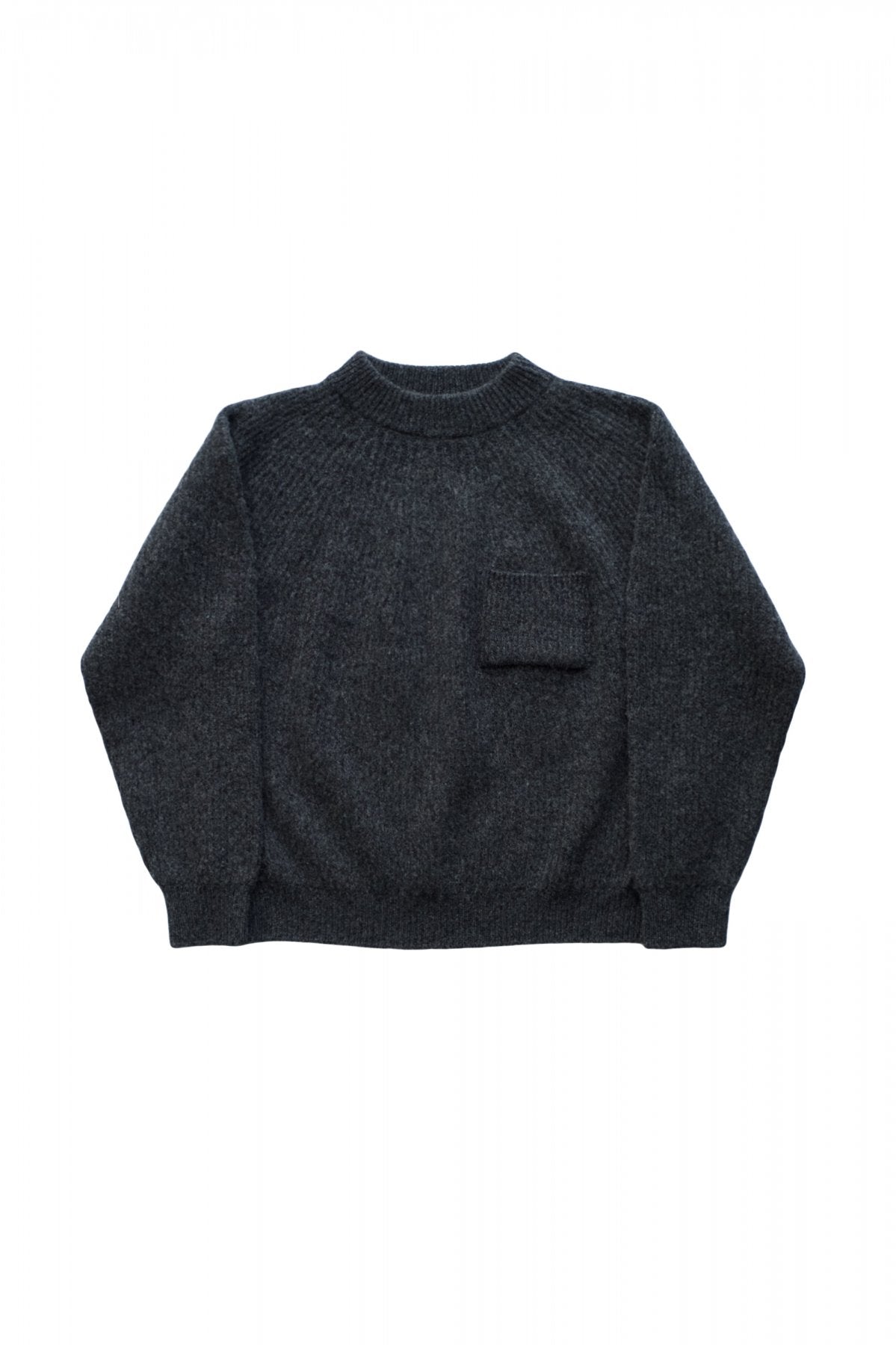 OLD JOE - MOCK-NECK SWEATER - GRAPHITE