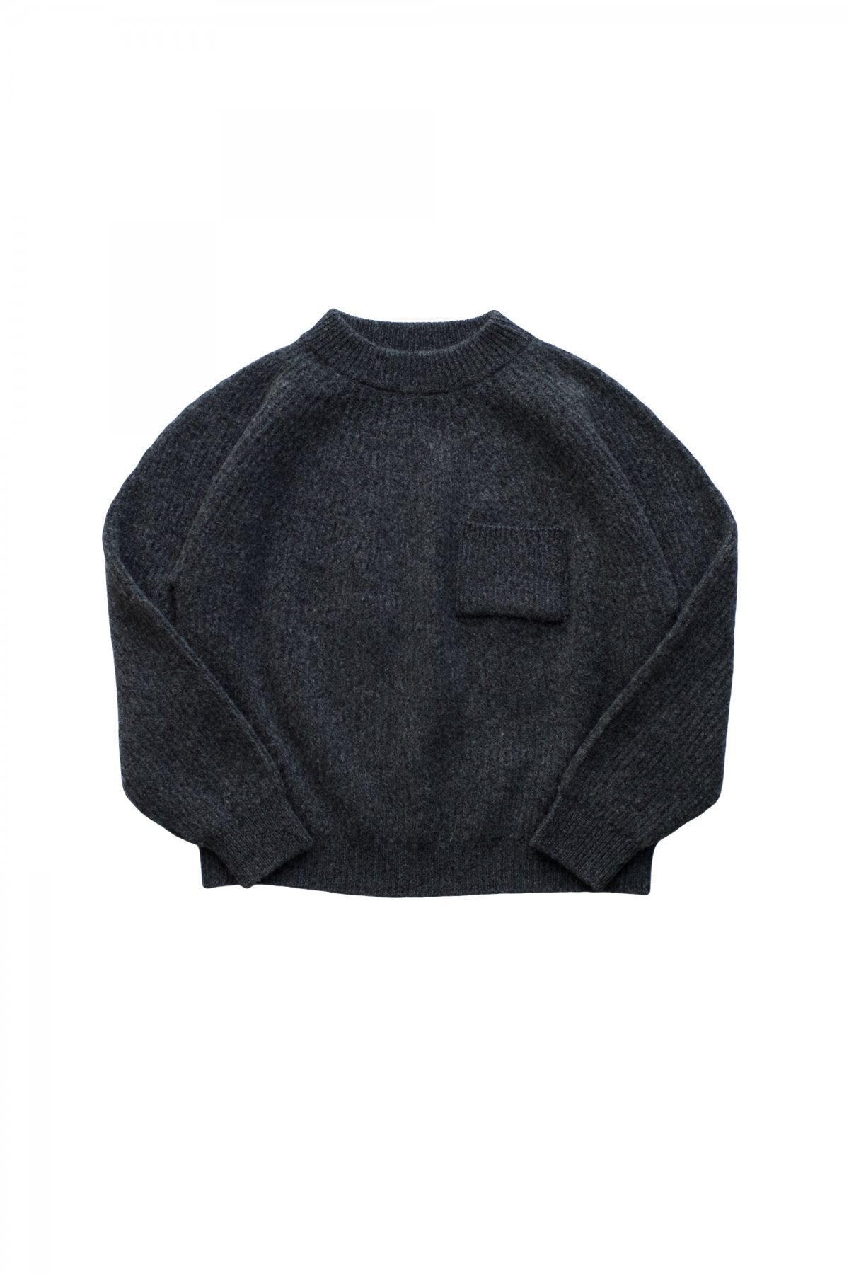 OLD JOE - MOCK-NECK SWEATER - GRAPHITE