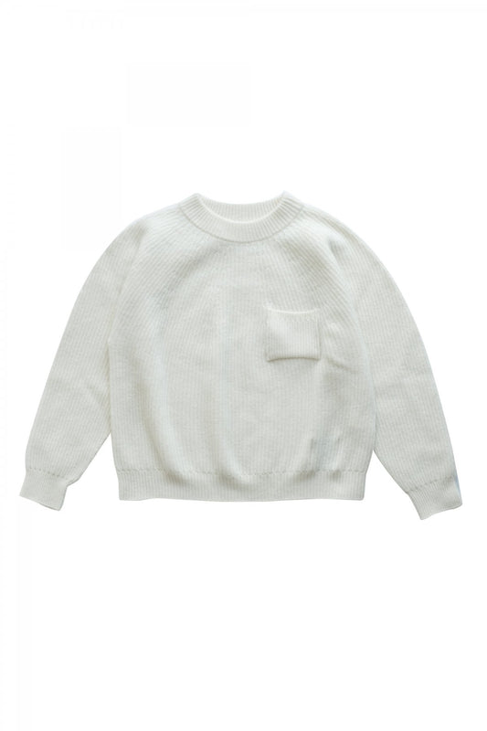 OLD JOE - MOCK-NECK SWEATER - NATURAL