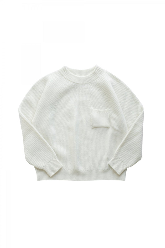 OLD JOE - MOCK-NECK SWEATER - NATURAL