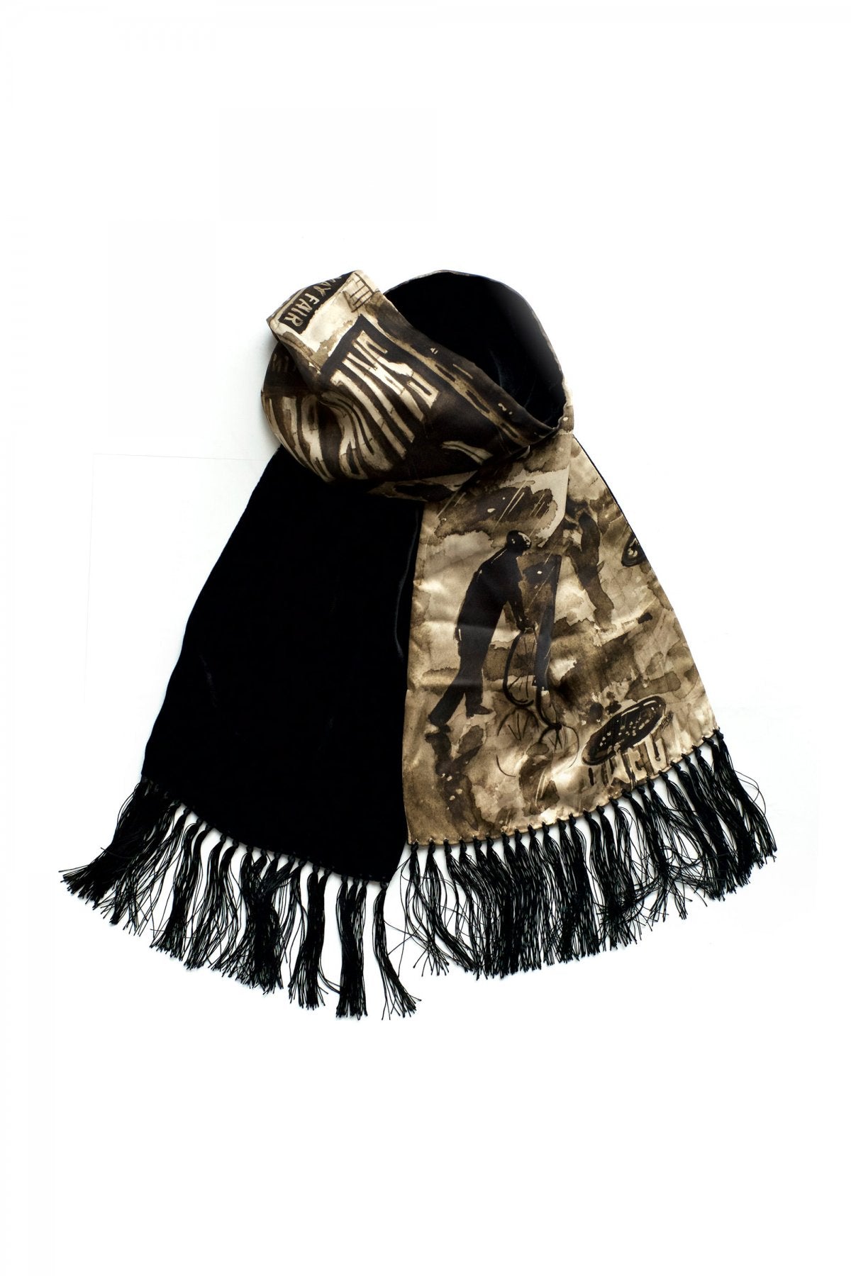 Porter Classic - TIMES SQUARE SILK STOLE - SEPIA