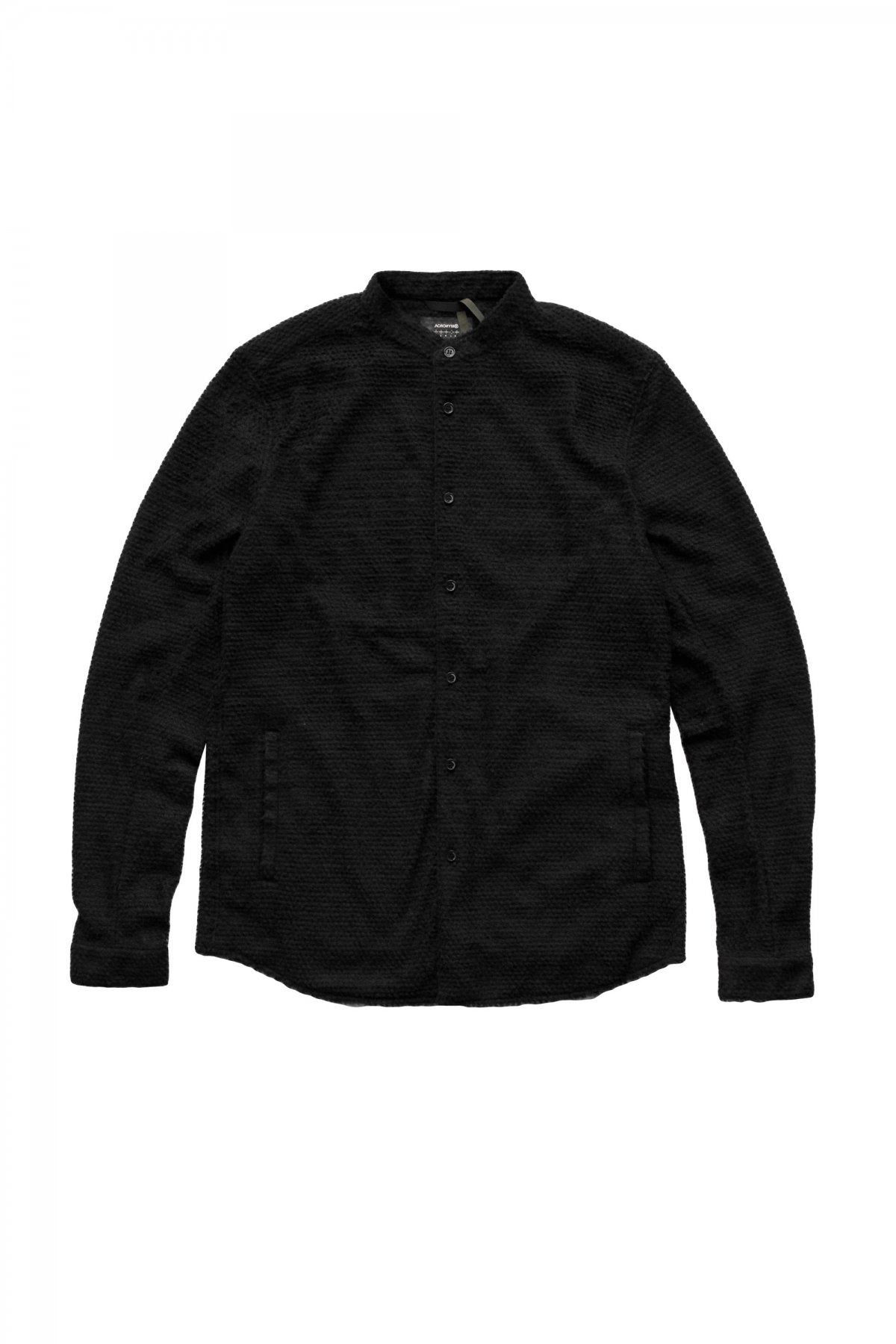 ACRONYM - LA6B-AD / Lofted Knit Fiber Long Sleeve Shirt - BLACK