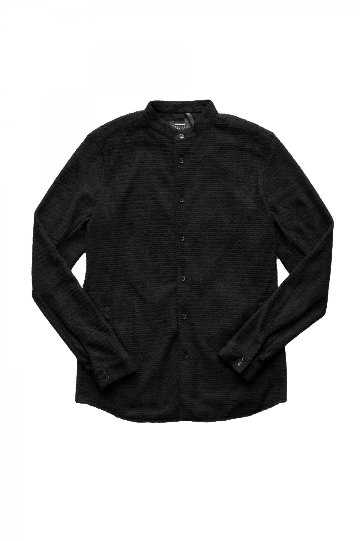 ACRONYM - LA6B-AD / Lofted Knit Fiber Long Sleeve Shirt - BLACK