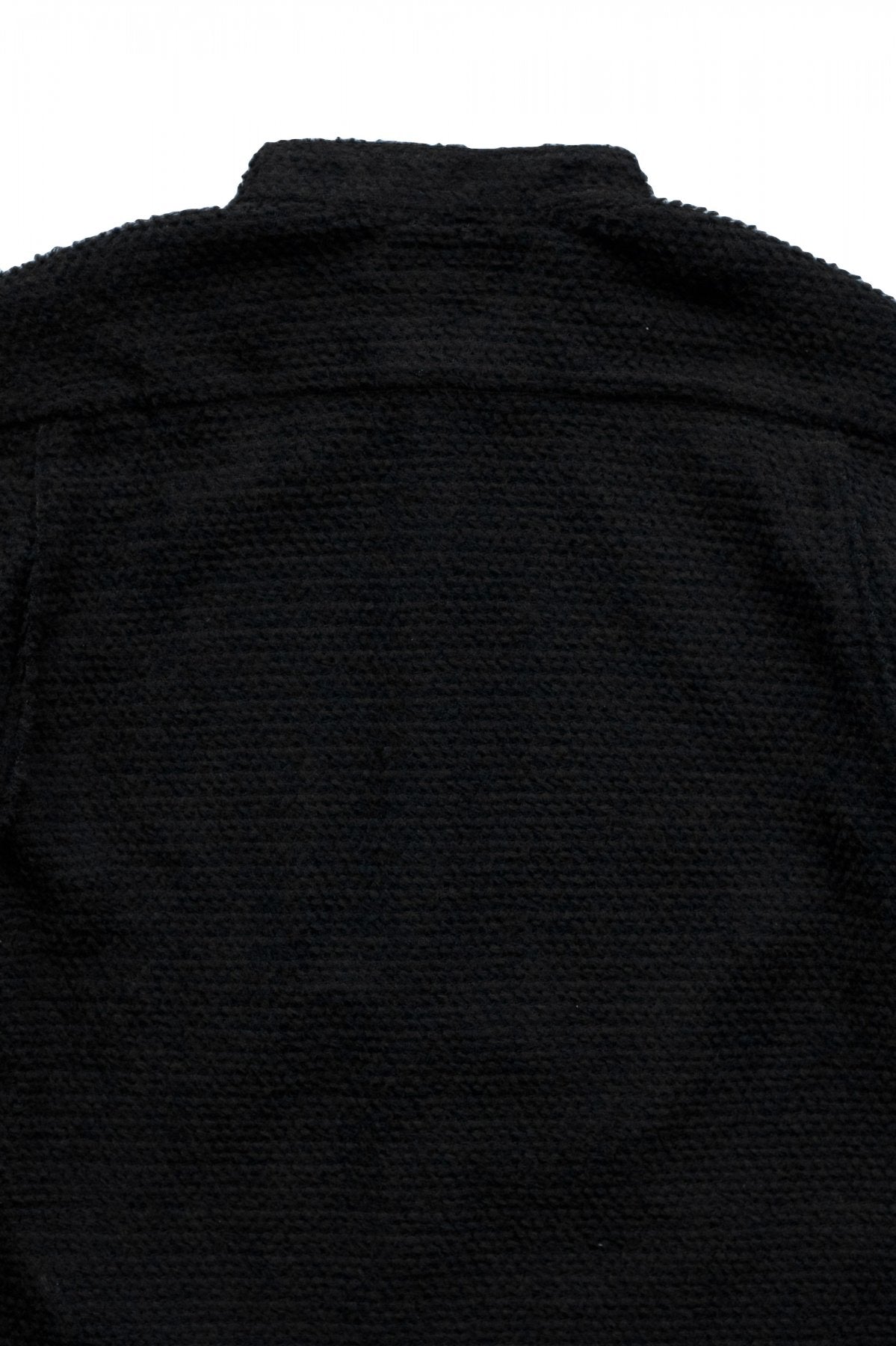 ACRONYM - LA6B-AD / Lofted Knit Fiber Long Sleeve Shirt - BLACK