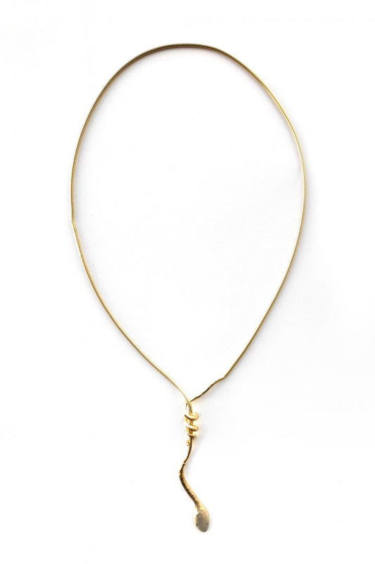 8UEDE - DIA GOLD NECKLESS - GOLD GREEN