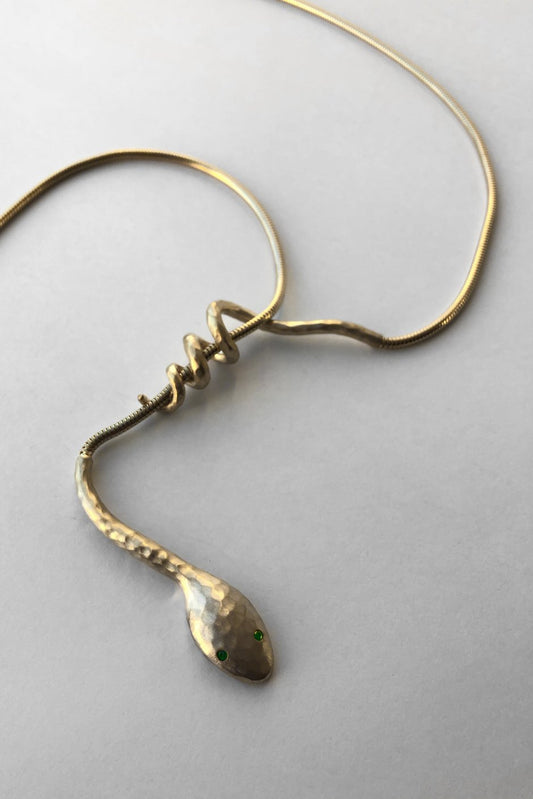 8UEDE - DIA GOLD NECKLESS - GOLD GREEN