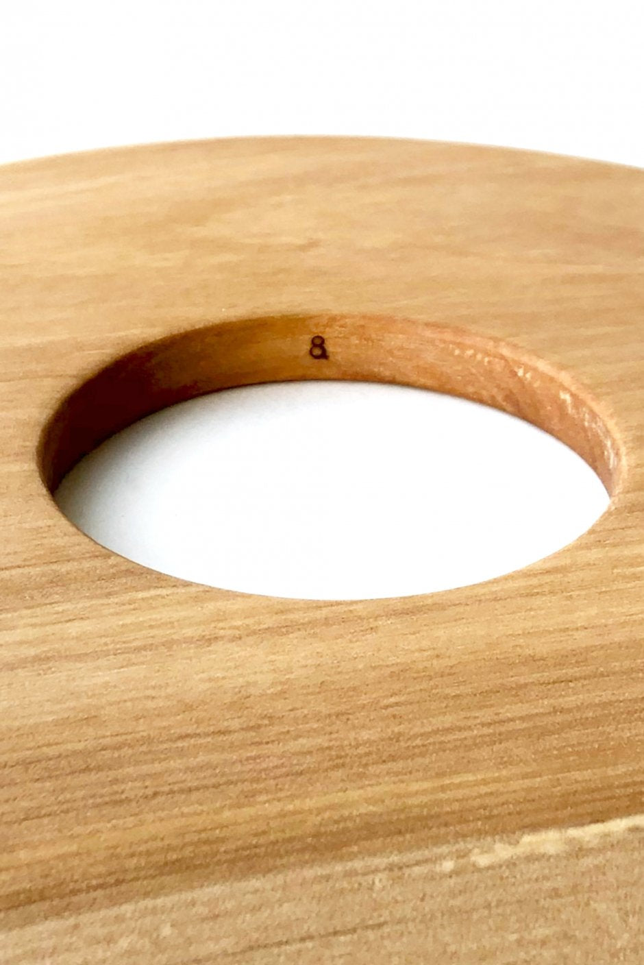 8UEDE - RING WOOD BANGLE L - NATURA