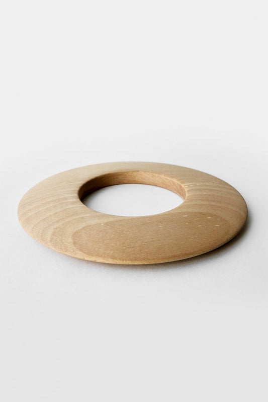 8UEDE - RING WOOD BANGLE M - NATURAL