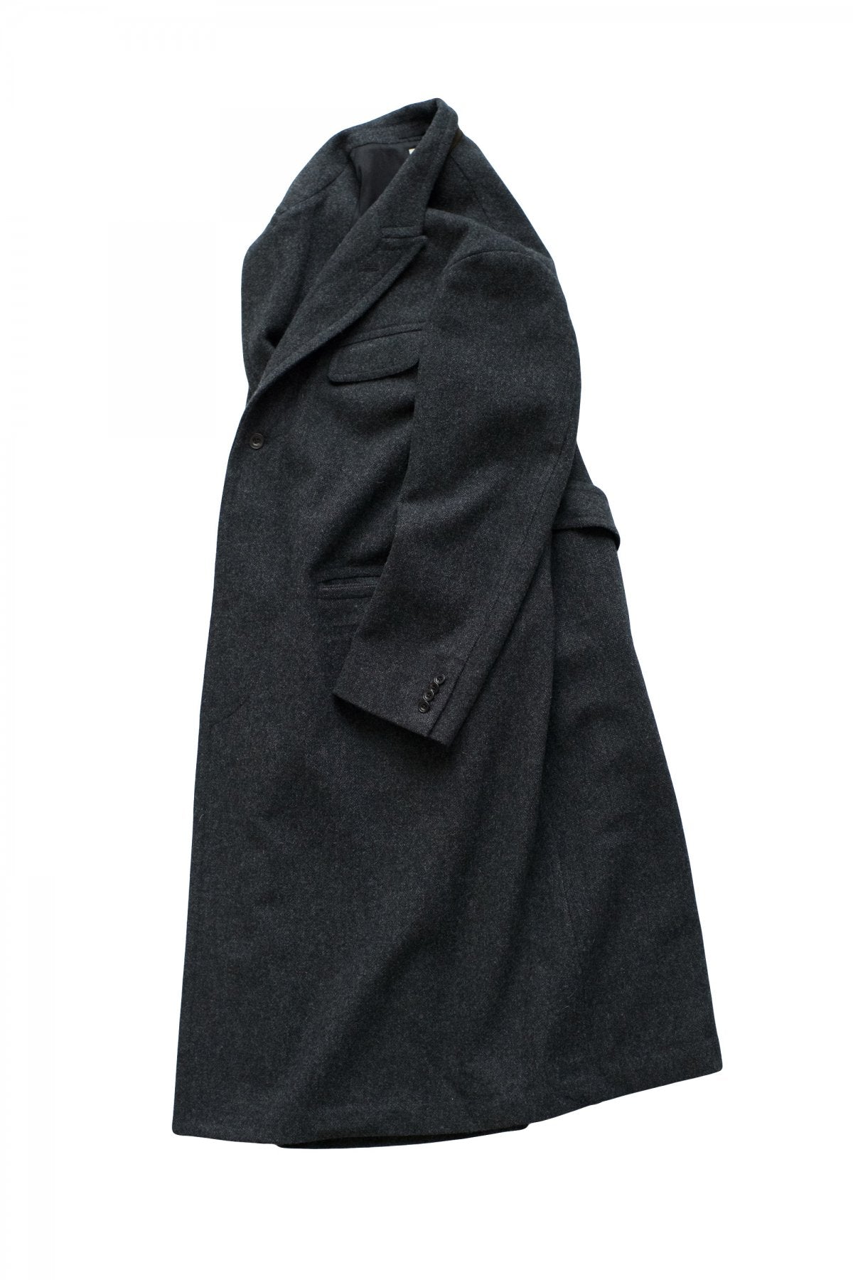 OLD JOE - PEAKED LAPEL GENTS COAT - DIAMOND WEAVE