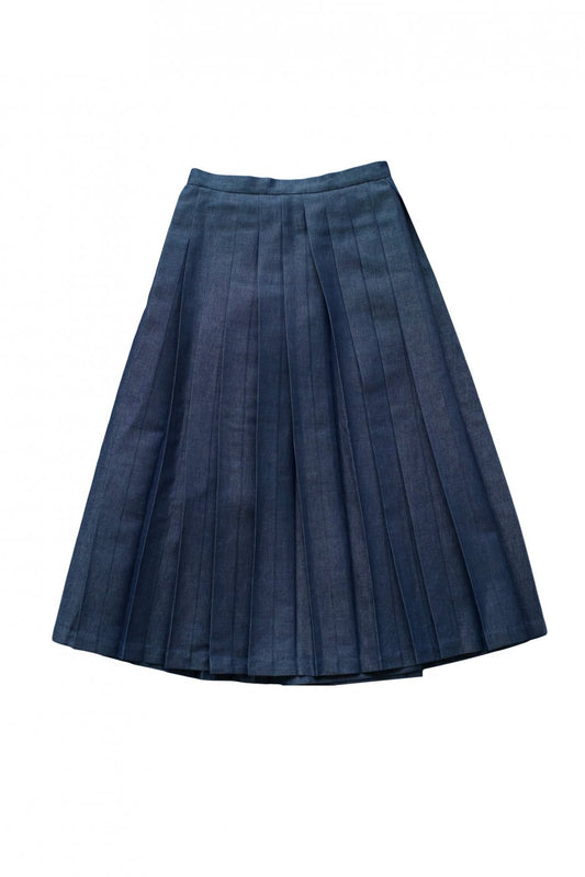 humoresque - WRAP SKIRT - BLUE DENIM