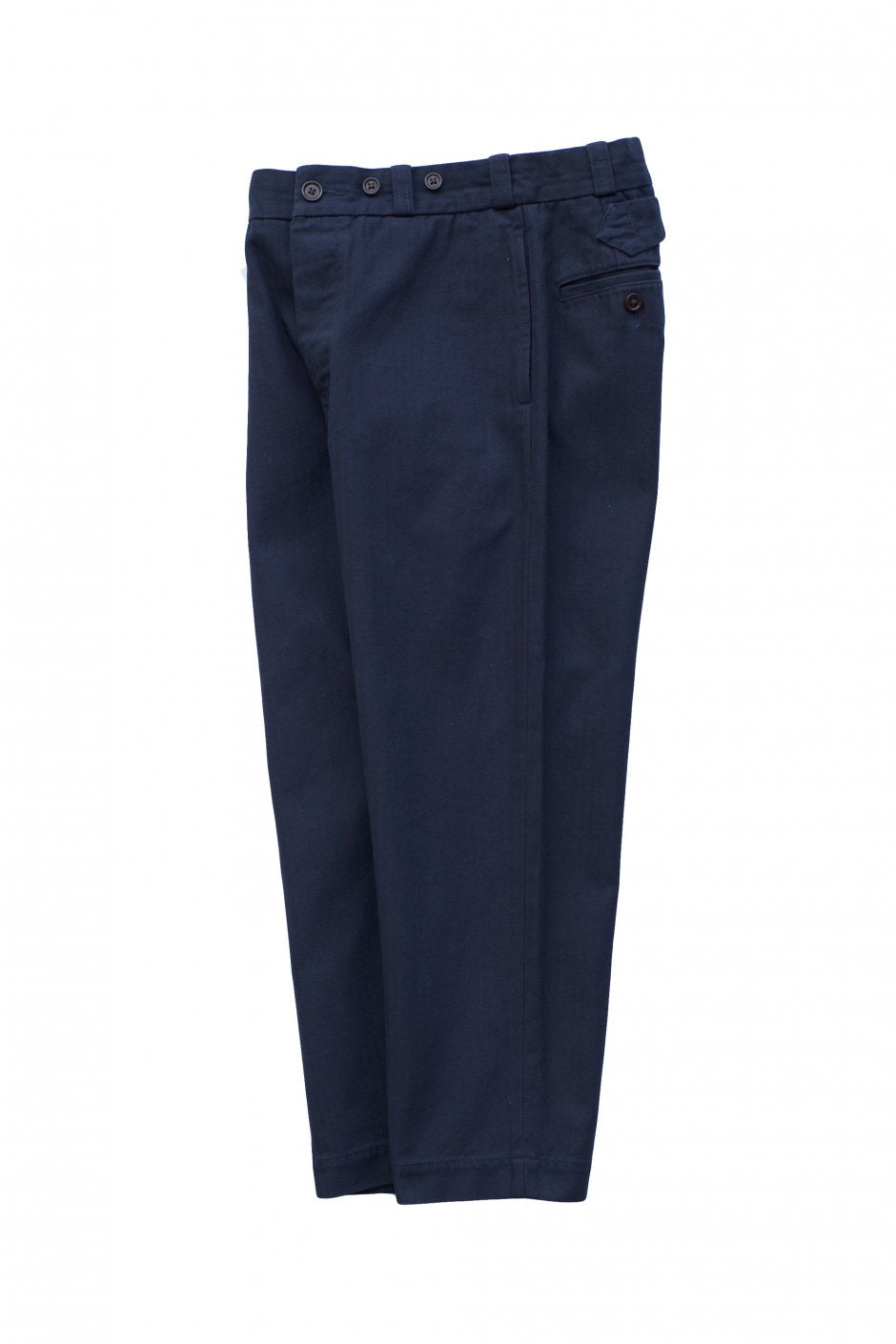 Nigel Cabourn WOMEN'S - CROPPED PANT HERRINGBONE - DARK NAVY