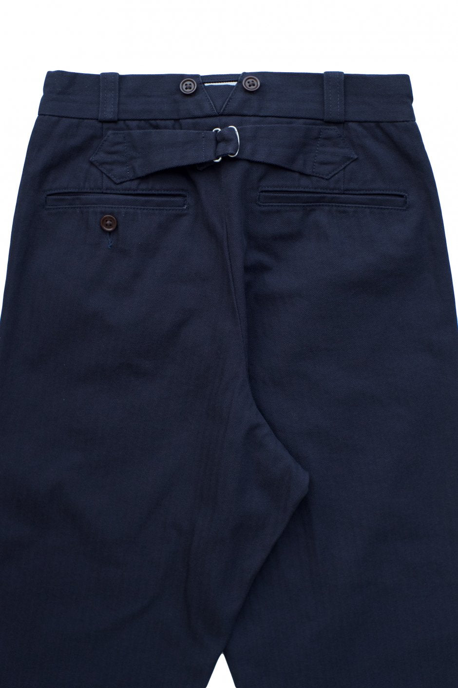 Nigel Cabourn WOMEN'S - CROPPED PANT HERRINGBONE - DARK NAVY