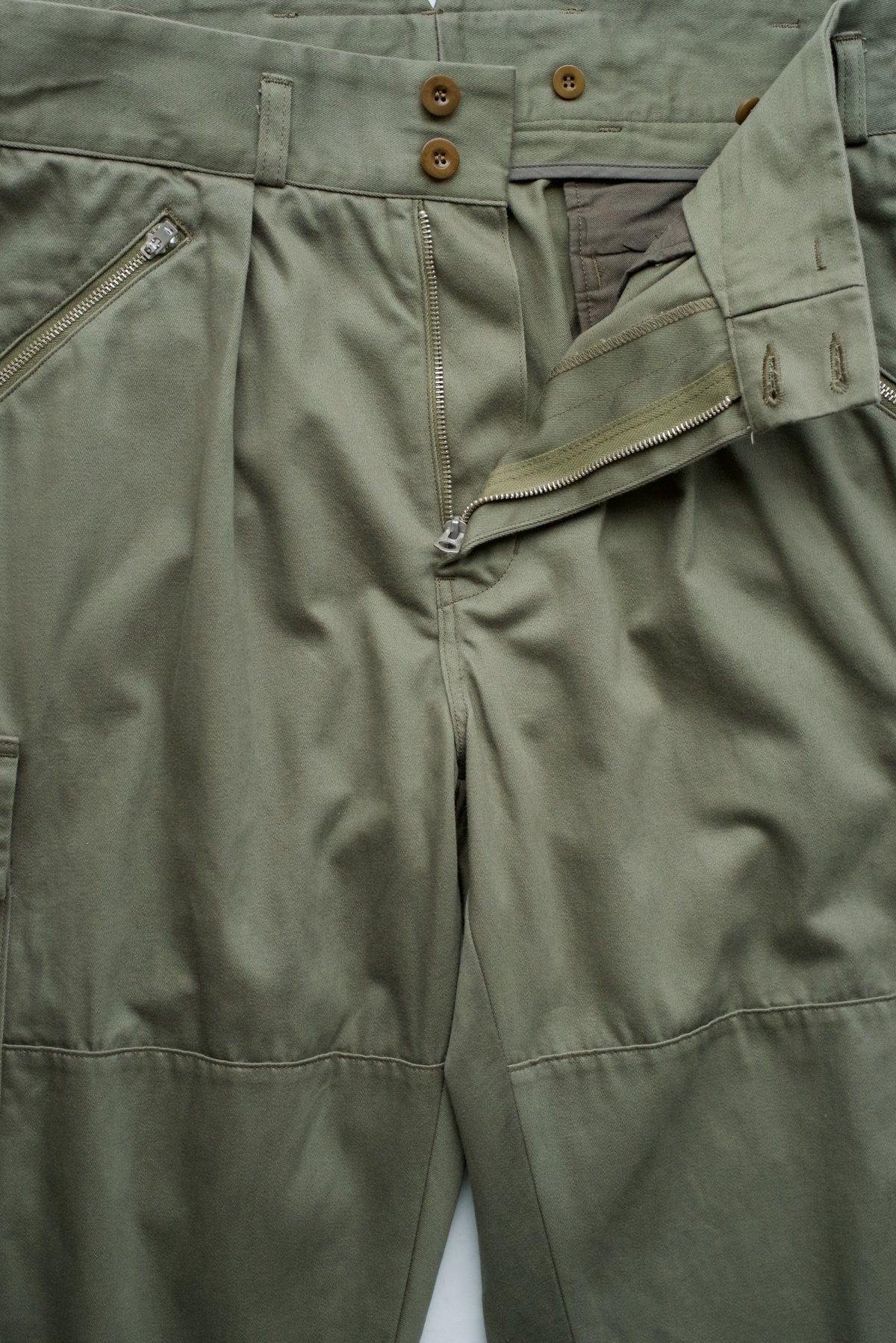 Nigel Cabourn - 40's MOUNTAIN ARMY PANT - COTTON TWILL DARK GREEN