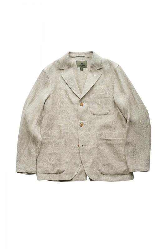 Nigel Cabourn - HOSPITAL JACKET - FRENCH LINEN IVORY