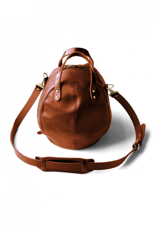 Nigel Cabourn - HELMET BAG LEATHER - BROWN