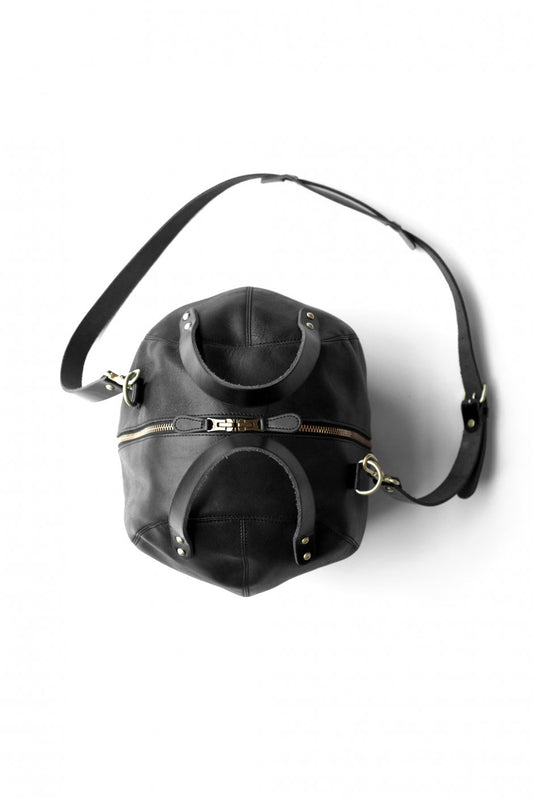 Nigel Cabourn - HELMET BAG LEATHER - BLACK