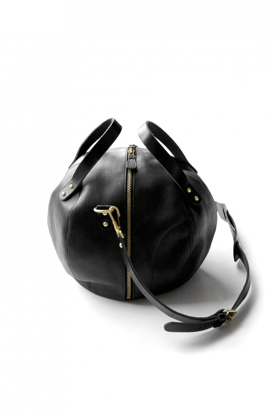 Nigel Cabourn - HELMET BAG LEATHER - BLACK