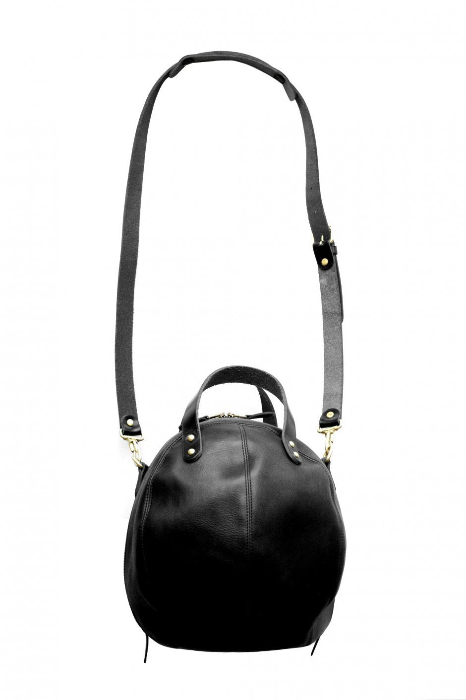 Nigel Cabourn - HELMET BAG LEATHER - BLACK