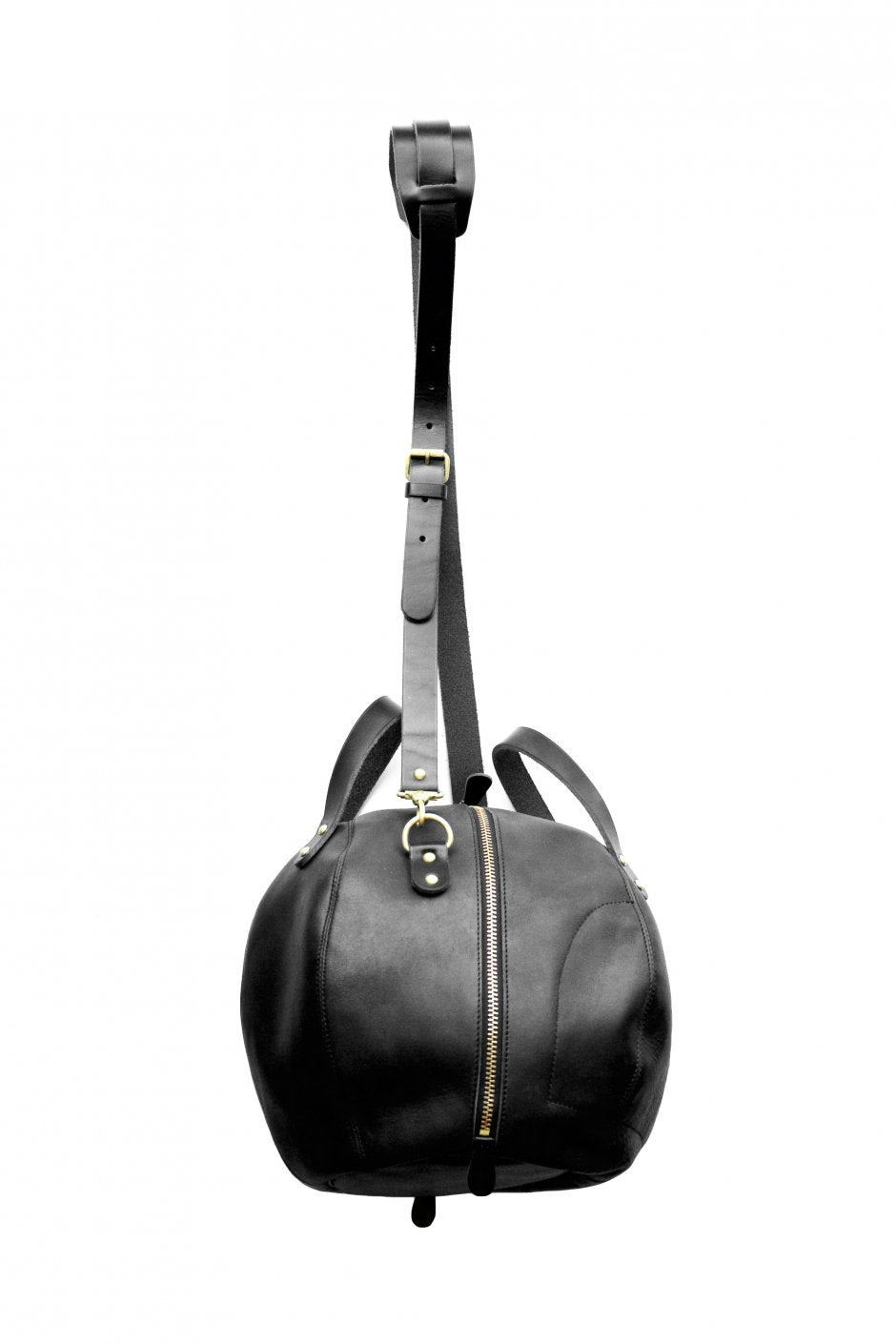 Nigel Cabourn - HELMET BAG LEATHER - BLACK