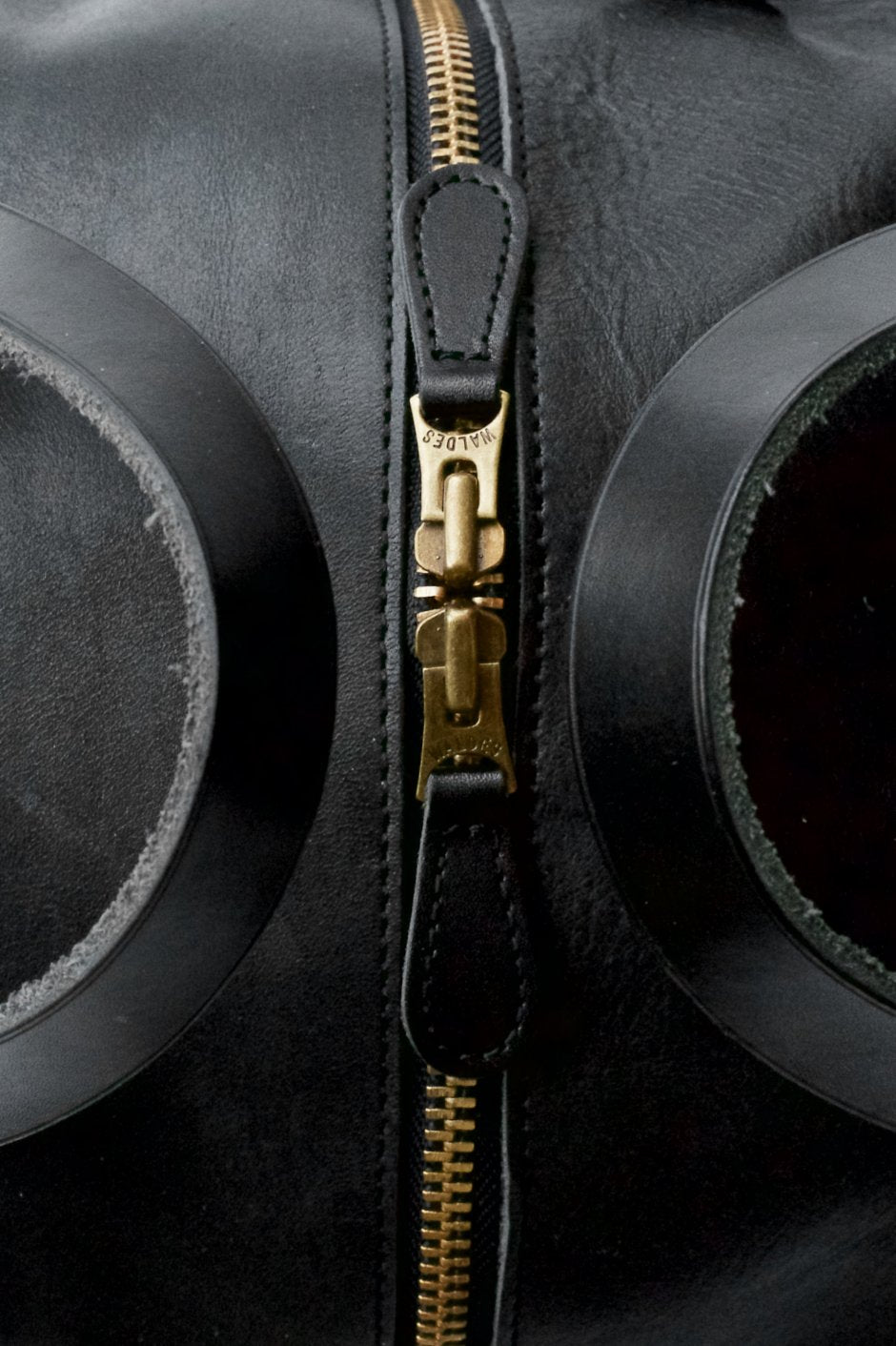 Nigel Cabourn - HELMET BAG LEATHER - BLACK