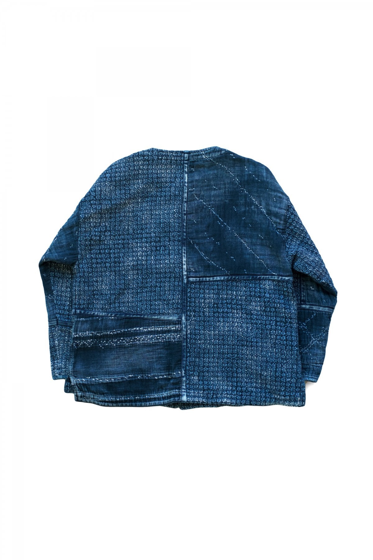 Porter Classic - KOGIN NO COLLAR JACKET - BLUE