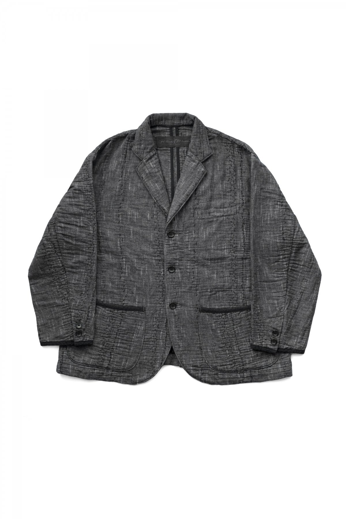 Porter Classic - NEW SASHIKO TAILORED JACKET - GRAY