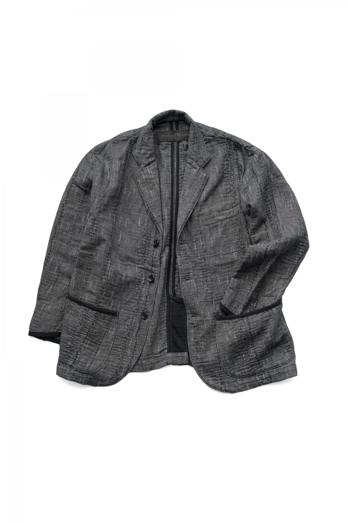 Porter Classic - NEW SASHIKO TAILORED JACKET - GRAY