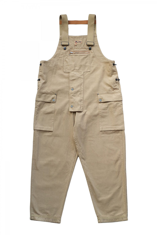 NIGEL CABOURN - LYBRO NAVAL DUNGAREE HERRINGBONE - TAN