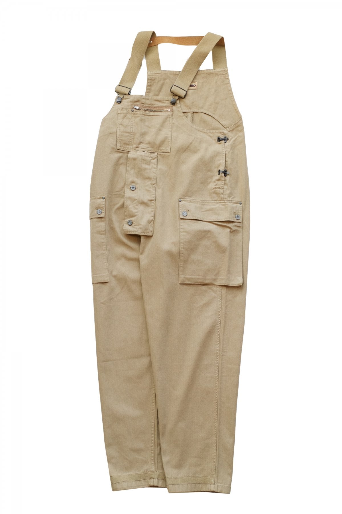 NIGEL CABOURN - LYBRO NAVAL DUNGAREE HERRINGBONE - TAN