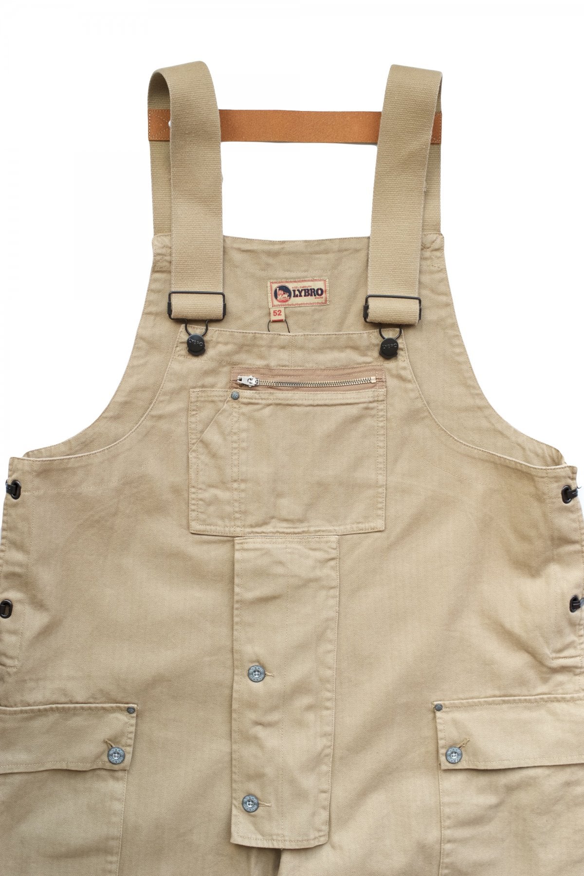 NIGEL CABOURN - LYBRO NAVAL DUNGAREE HERRINGBONE - TAN