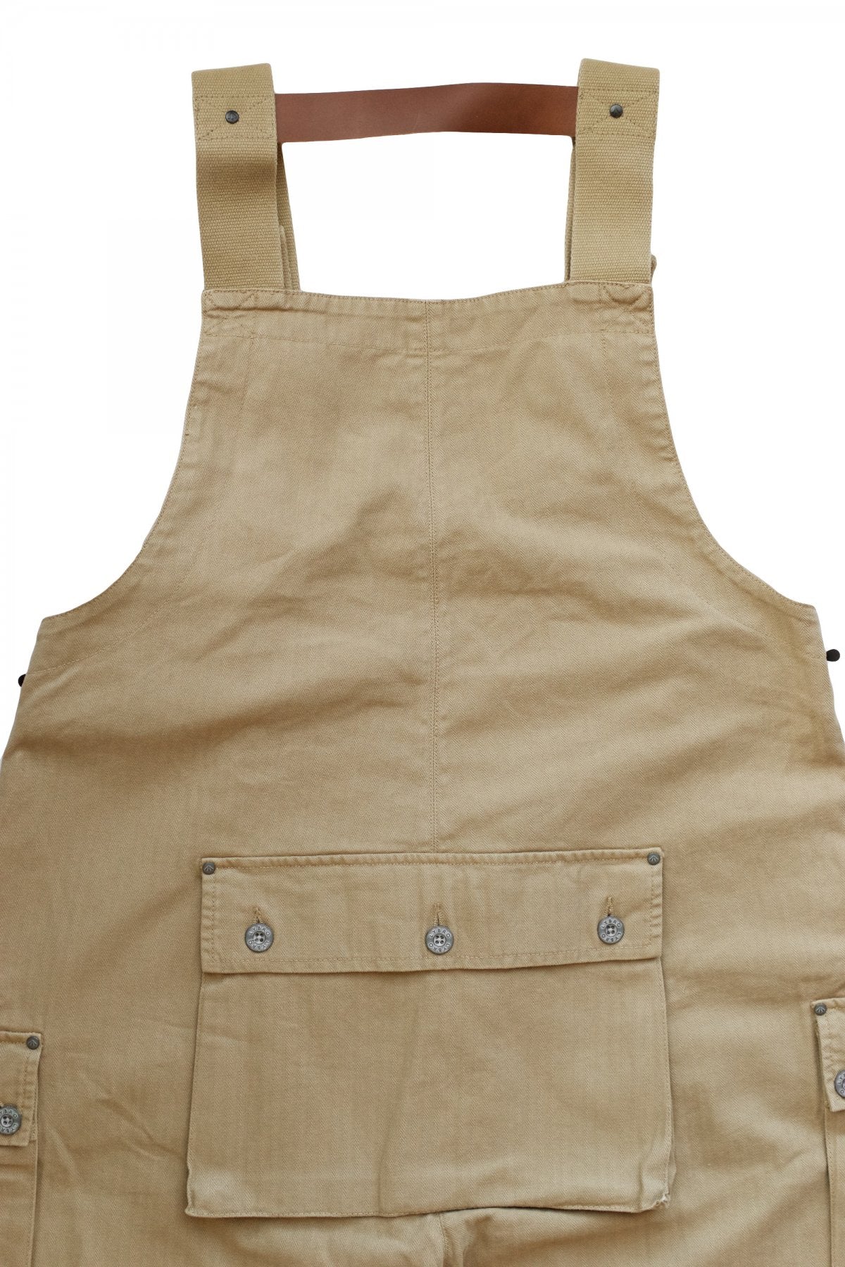 NIGEL CABOURN - LYBRO NAVAL DUNGAREE HERRINGBONE - TAN