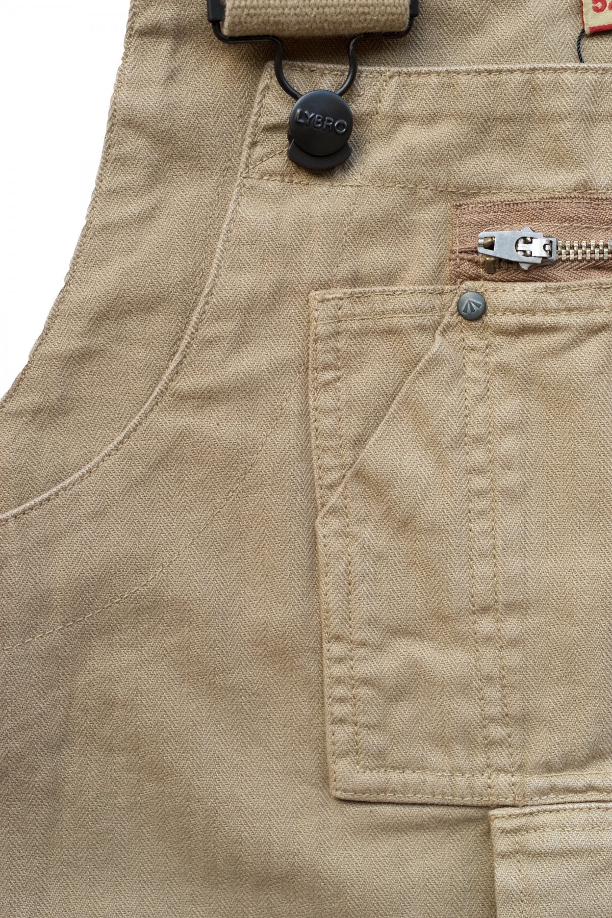 NIGEL CABOURN - LYBRO NAVAL DUNGAREE HERRINGBONE - TAN