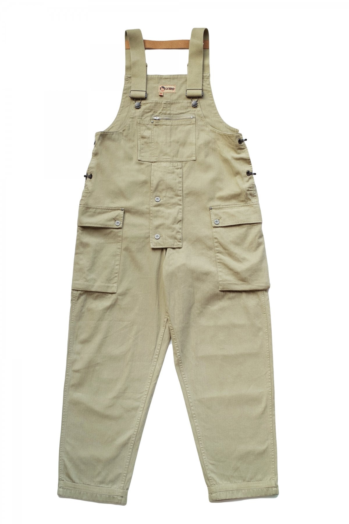 NIGEL CABOURN - LYBRO NAVAL DUNGAREE HERRINGBONE - OLIVE