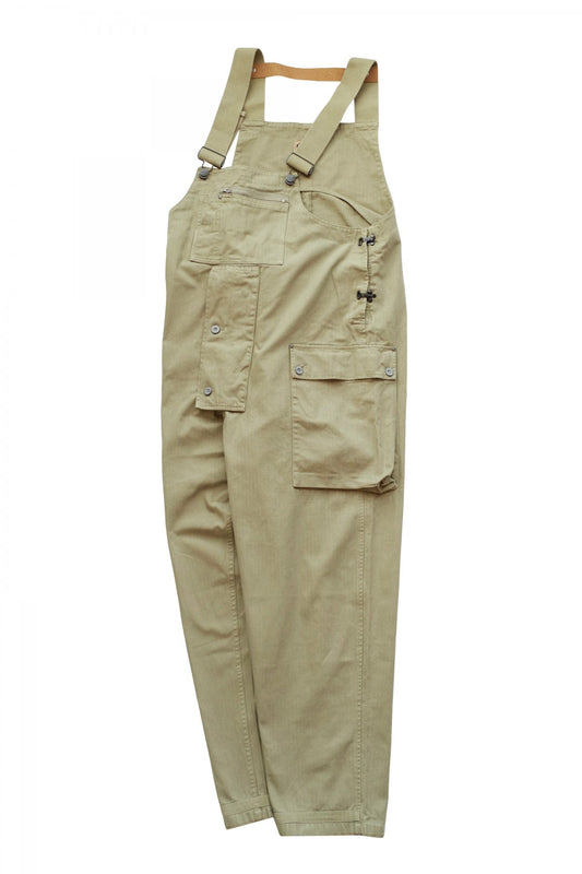 NIGEL CABOURN - LYBRO NAVAL DUNGAREE HERRINGBONE - OLIVE