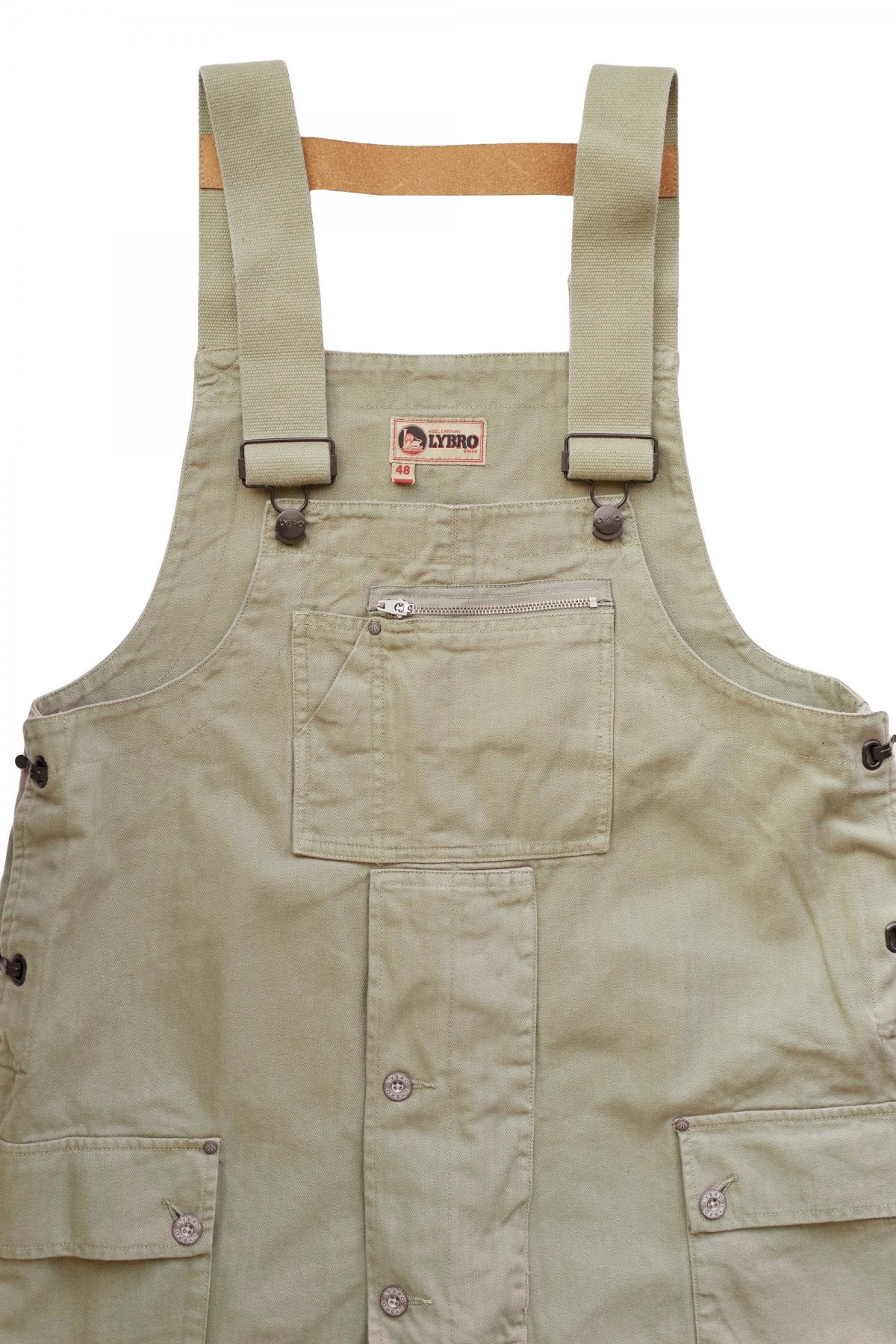 NIGEL CABOURN - LYBRO NAVAL DUNGAREE HERRINGBONE - OLIVE