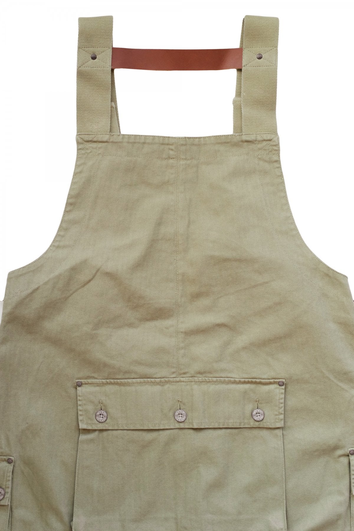 NIGEL CABOURN - LYBRO NAVAL DUNGAREE HERRINGBONE - OLIVE