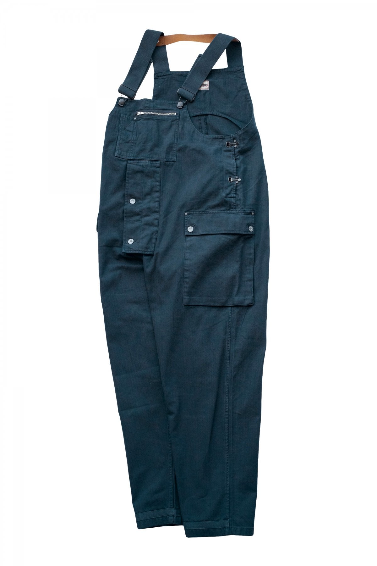 NIGEL CABOURN - LYBRO NAVAL DUNGAREE HERRINGBONE - NAVY