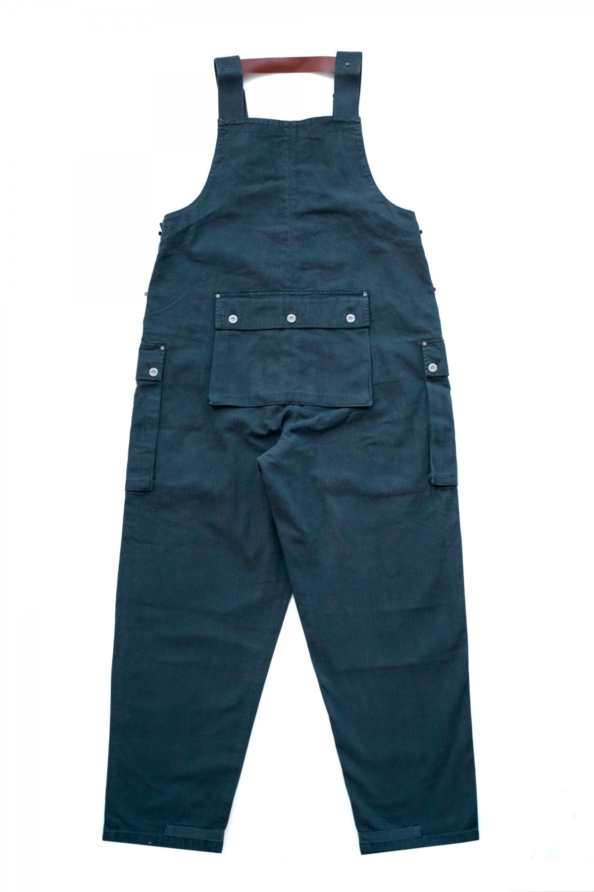 NIGEL CABOURN - LYBRO NAVAL DUNGAREE HERRINGBONE - NAVY