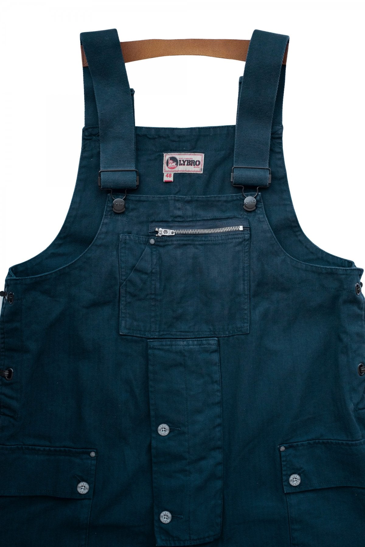 NIGEL CABOURN - LYBRO NAVAL DUNGAREE HERRINGBONE - NAVY