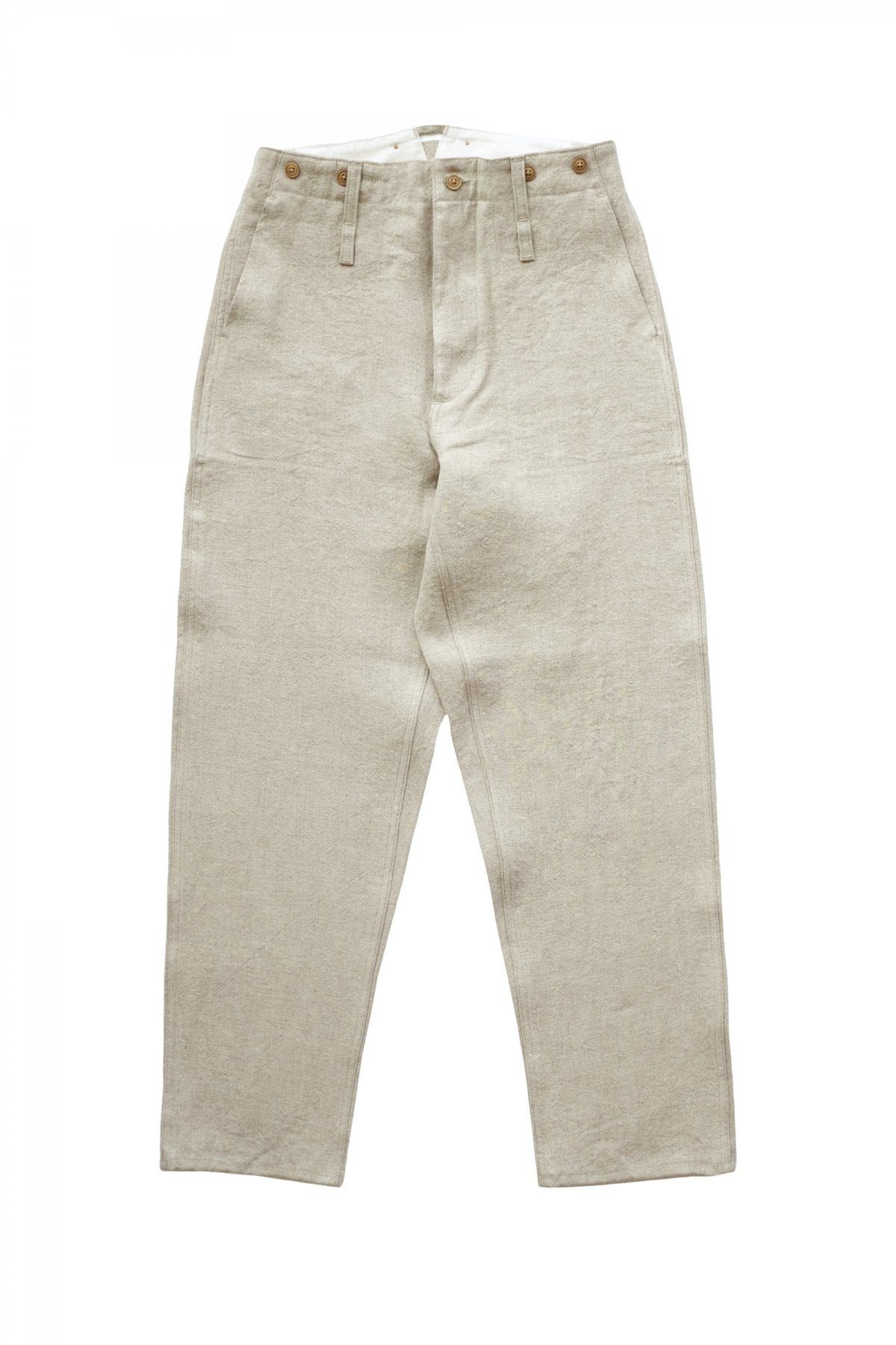 Nigel Cabourn - FRENCH LINEN WORK PANT - FRENCH LINEN IVORY