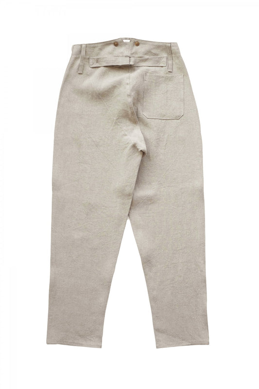 Nigel Cabourn - FRENCH LINEN WORK PANT - FRENCH LINEN IVORY