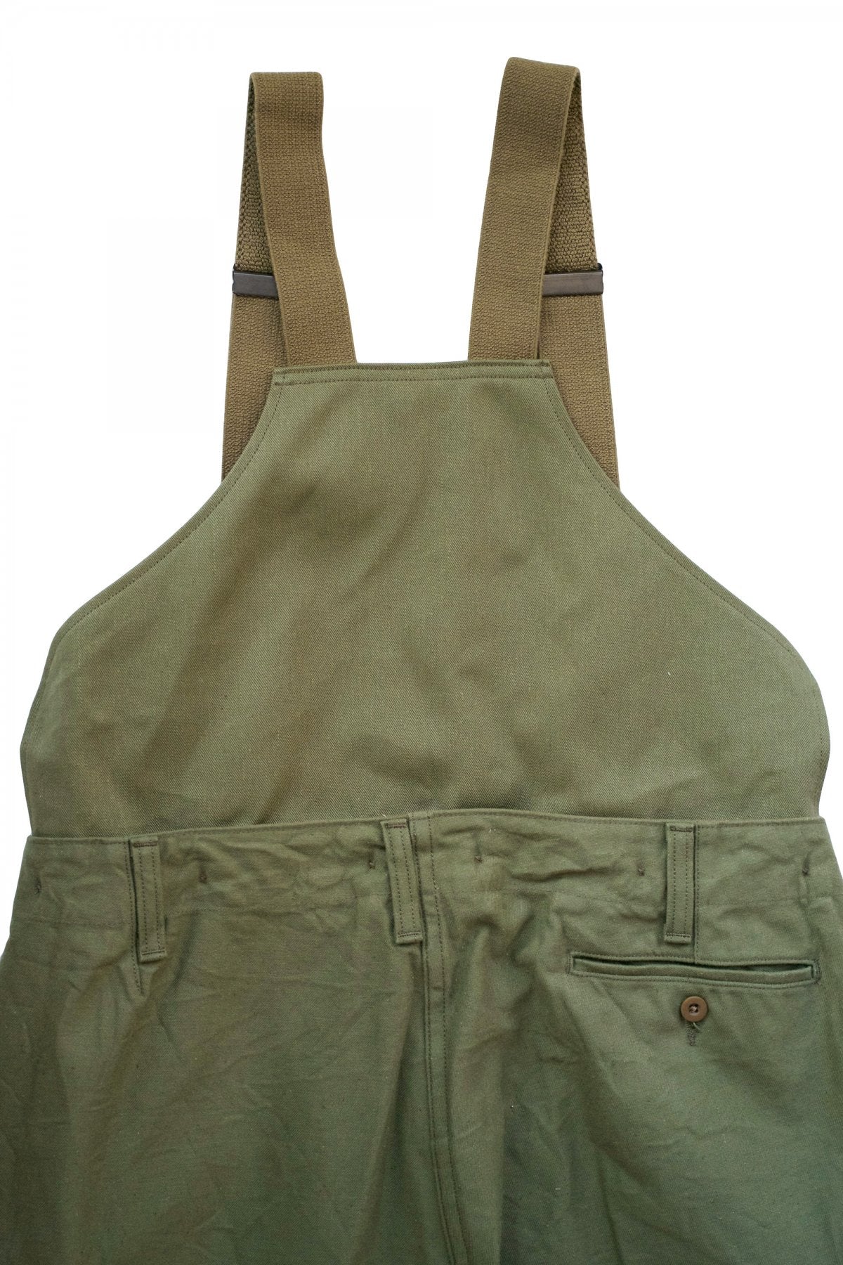 Nigel Cabourn - GERMAN ARMY SUSPENDER PANT - OLIVE