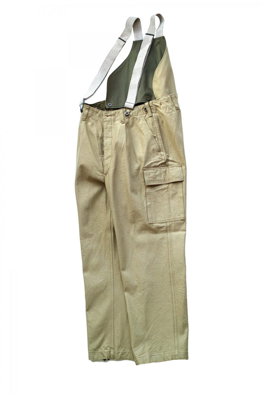 Nigel Cabourn - GERMAN ARMY SUSPENDER PANT - KHAKI