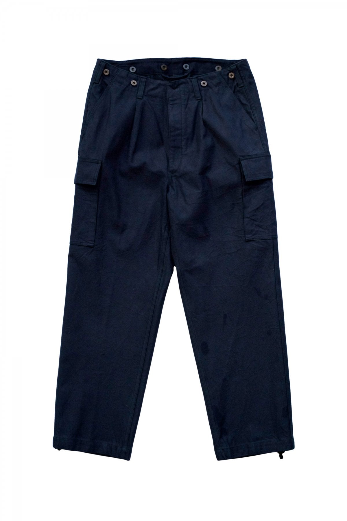 Nigel Cabourn - GERMAN ARMY SUSPENDER PANT - NAVY