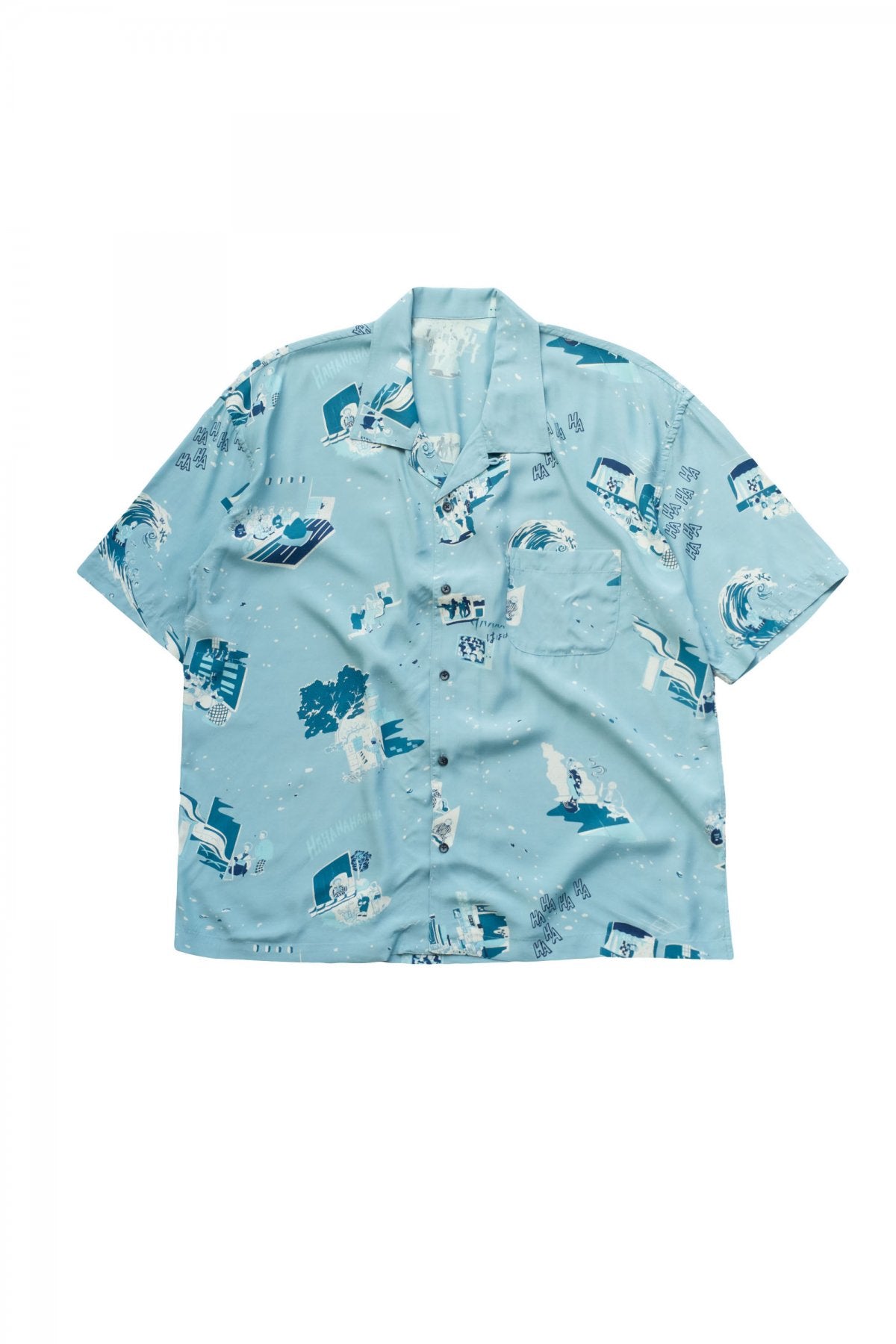 Porter Classic - SHOWFOLK ALOHA SHIRT - BLUE