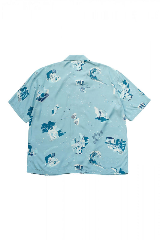 Porter Classic - SHOWFOLK ALOHA SHIRT - BLUE