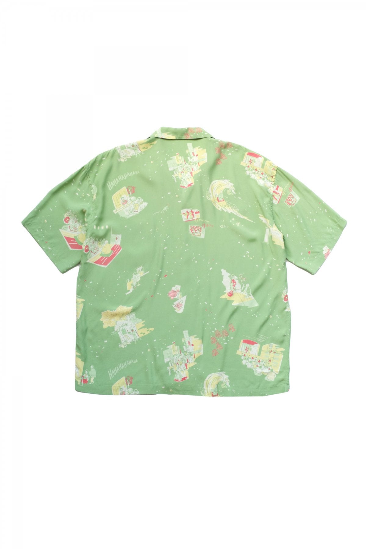 Porter Classic - SHOWFOLK ALOHA SHIRT - GREEN