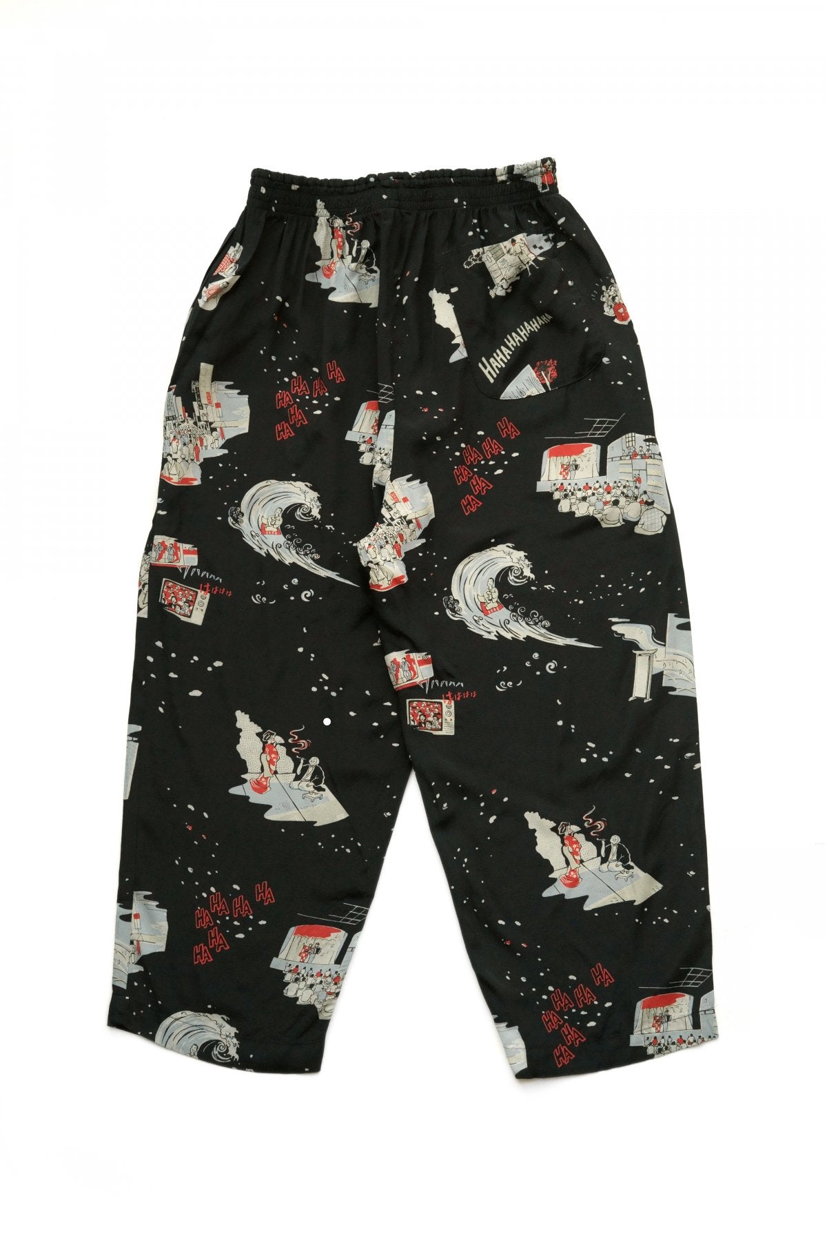 Porter Classic - SHOWFOLK ALOHA PANTS - BLACK