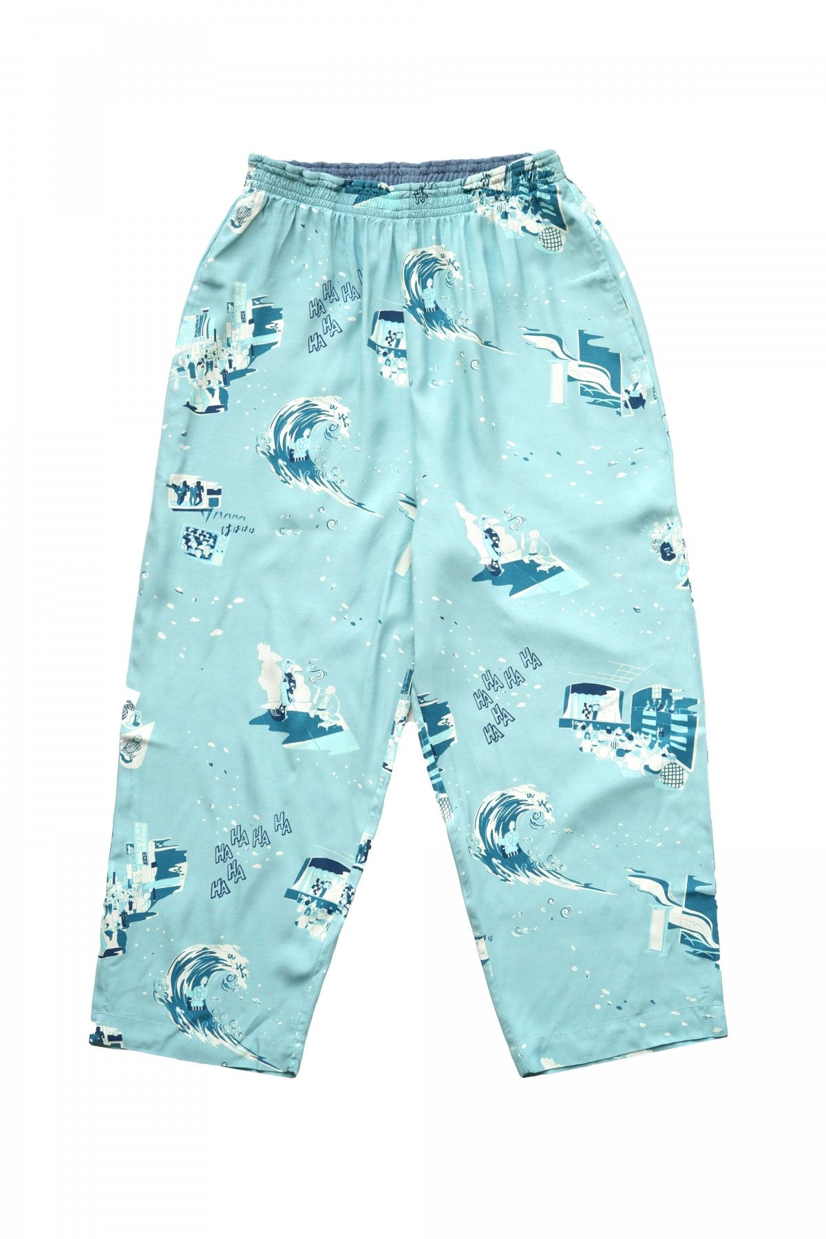 Porter Classic - SHOWFOLK ALOHA PANTS - BLUE