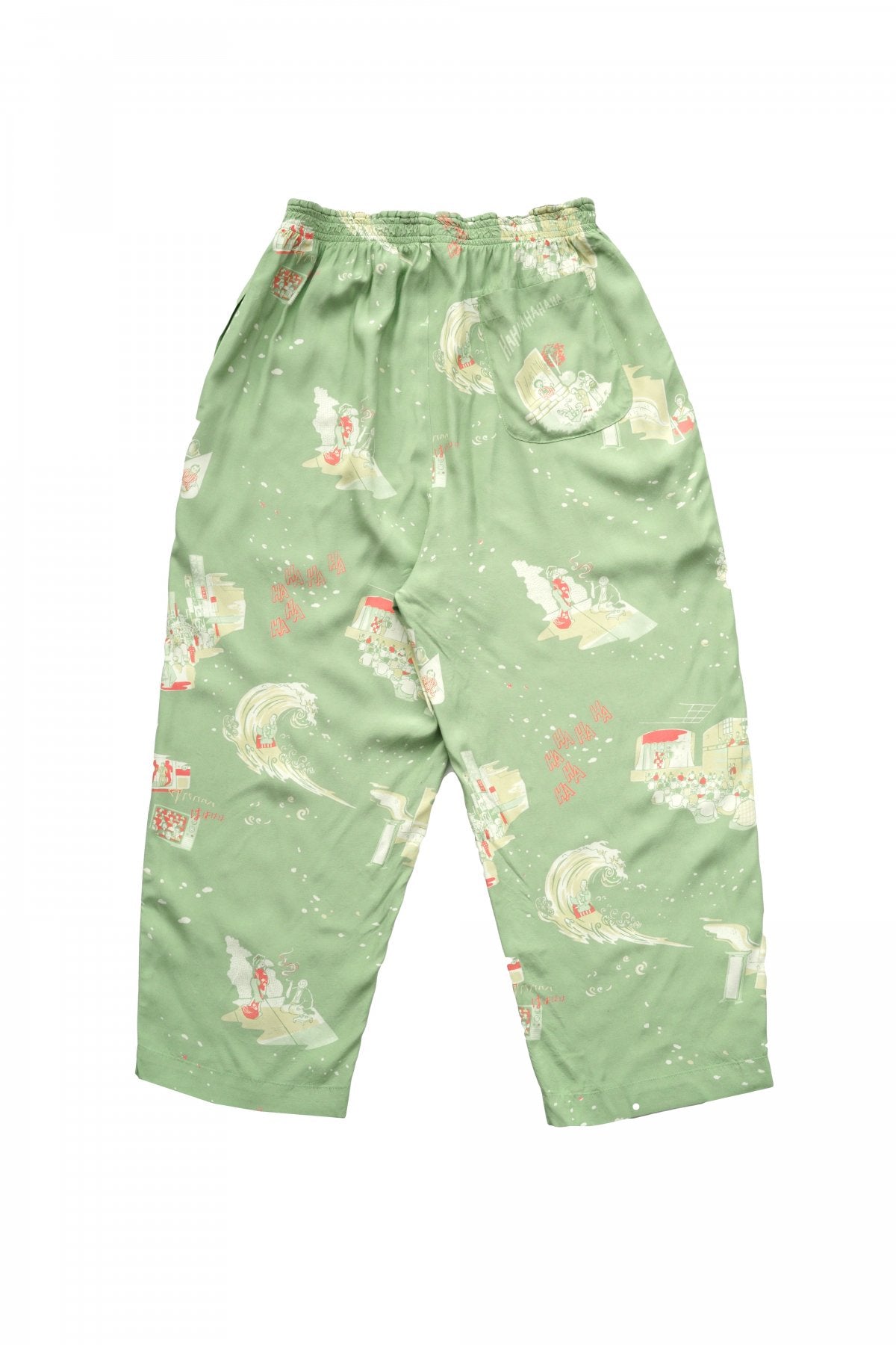 Porter Classic - SHOWFOLK ALOHA PANTS - GREEN